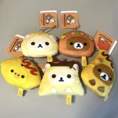 【コンプリート】　リラックマ　お子さまランチマスコット　お弁当マスコット　５個
