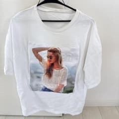 フォトプリント 半袖Tシャツ ホワイト Mのサムネイル