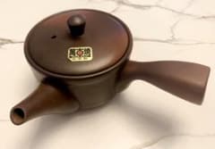 美品 日本製 萬古焼（ばんこ焼）急須 茶こし付き 茶器 中古のサムネイル