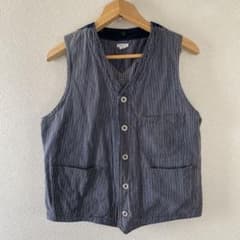 入手難！ウエアハウス WAREHOUSE ヒッコリーベスト シンチバック 入手難！ウエアハウス WAREHOUSE ヒッコリーベスト シンチバック