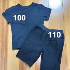 男の子 黒 半袖　Tシャツ 半ズボン 100 110のサムネイル