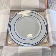 未使用品 エルメス HERMES リズム ディナープレート ブルー 皿 大皿 