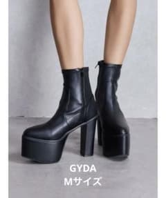 GYDA（ジェイダ） バルキーショートブーツ ブラック Mサイズのサムネイル
