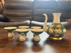 有田焼 花柄お猪口5個と酒器セット - メルカリ