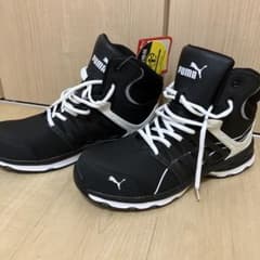 PUMA 安全靴 黒/白 ハイカット - メルカリ