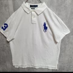 ビックポニー　　　ポロシャツ POLO RALPH LAUREN ビッグポニー 長袖ポロシャツ ネイビー レディース