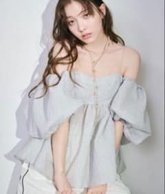 Lilly brown 3WAYジャガードペプラムビスチェのサムネイル