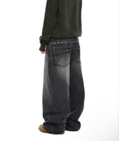 AAKAM Back Studded Denim Pants デニムパンツ