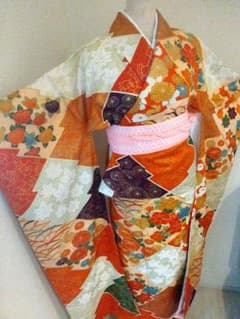 振袖 リメイク 二部式のサムネイル