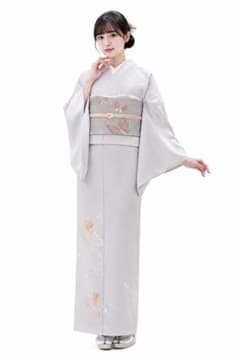 訪問着単衣フルセット5点サイズS〜M 単衣 絞り 色紙花文 金彩 正絹