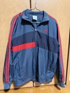 adidas ジャージ ジャケット ネイビー レッドのサムネイル