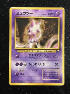 Pokémon cards, old back design, Mewtwo & Articuno, 2-card set, no markings.