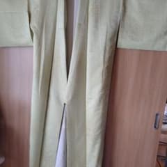 小紋　袷　黄緑　色味要確認のサムネイル