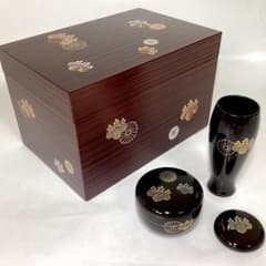 新品 茶箱 千筋茶箱 うるみ塗 高台寺 ３点付 底にキズ有 紙箱入 茶道具 新品 茶箱 千筋茶箱 うるみ塗 高台寺 3点付 底にキズ有 紙箱入 茶道具