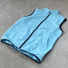 90-00s nike clima-fit ナイロンベスト 水色 体感M - メルカリ