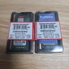 Kingston 8GB メモリー KSM26SES8/8HD 2枚セット - メルカリ