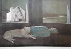 レア 210万円 真作 アンドリュー・ワイエス 直筆サイン アメリカ 写実