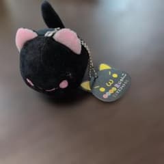 かおもじ黒にゃんこ