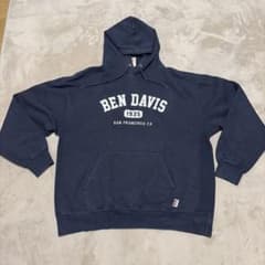 BEN DAVIS プルオーバーパーカー ネイビー XLのサムネイル