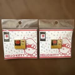 ハローキティ オリンピックピンバッジ2012年 体操 水泳 レア 2点セット