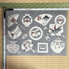 芹沢銈介 型染和紙 扇子 傘 - メルカリ