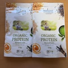ノバスコシア オーガニックプロテイン 抹茶＆バニラ210g×2袋のサムネイル