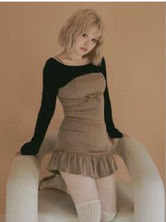 正規品 ANDMARY Dany ribbon knit set upのサムネイル