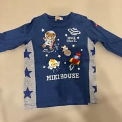 MIKI HOUSE 宇宙テーマ 長袖Tシャツ 90cmのサムネイル