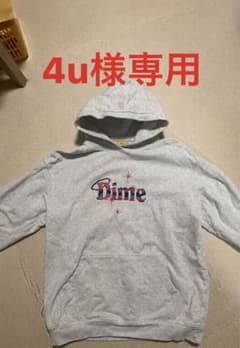 Dime 刺繍入り　フード付きパーカー グレー　希少　 y2k レア m72504208796_1.jpg?1778581526
