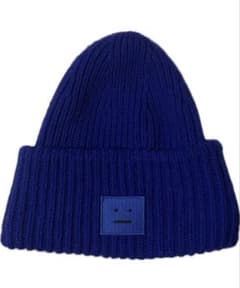 Acne Studios ニット帽 ビーニー ブルー　阪急阪神購入タグのサムネイル