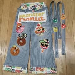 難あり JAM ジャム　ヒッコリー サロペット　140～150cmのサムネイル