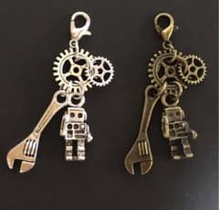 マスクチャーム キーホルダー☆*:.おしごとロボット II.:*☆ハンドメイドのサムネイル