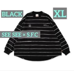 トップス SEE SEE S.F.C SUPER BIG BOARDER LS BLACK トップス SEE SEE S.F.C SUPER BIG BOARDER LS BLACK SEE SEE x S.F.C