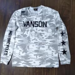 VANSON 迷彩柄 長袖カットソー XXL - メルカリ
