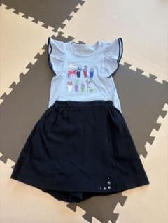 ケイトスペードのTシャツとペアレンツドリームのキュロットの2点セット　120cmのサムネイル