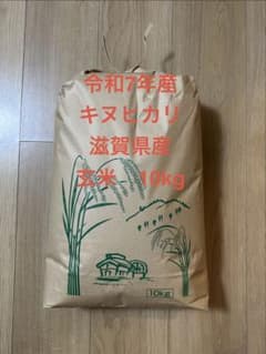 令和7年滋賀県産　キヌヒカリ　玄米10kg 送料無料のサムネイル