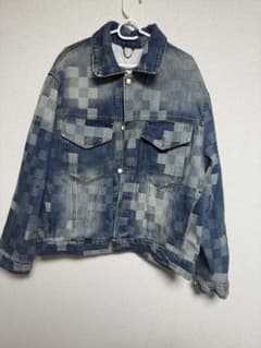 極美品 大人気 LOUIS VUITTON チェック柄 デニムジャケット LOUIS VUITTON チェック柄デニムジャケット XL - メルカリ