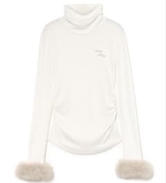 ANDMARY Nicole fur tops whiteのサムネイル