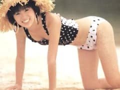 酒井法子14 のりぴー 昭和 特大A4 アイドル ビキニ ラミネート 美少女