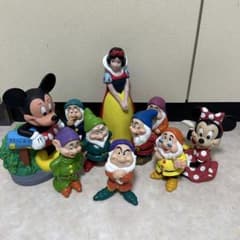 ディズニー レトロ ソフビ 貯金箱 白雪姫 7人の小人 ミッキー ミニー 10点 ディズニー レトロ ソフビ 貯金箱 白雪姫 7人の小人 ミッキー ミニー
