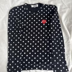 PLAY Comme des Garcons ドット柄長袖Tシャツ Mのサムネイル