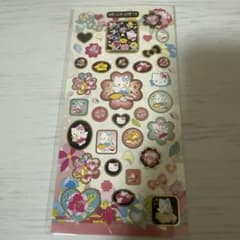 【激レア】ハローキティ 花とエンジェルシール 2007年製 レトロ ご当地のサムネイル