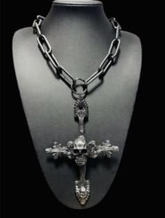 ★1点物★ジャンポールゴルチエ★バッファロー3クロスカルマロザリオネックレス 一点物】ジャンポールゴルチエkarma three cross rosario - メルカリ