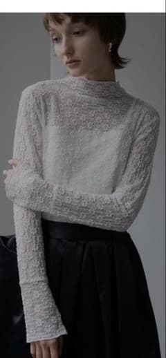 新品未使用♡フラワーレーストップス TREFLE +1 ホワイト - メルカリ