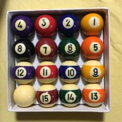 ビリヤード　ボール　16球セットのサムネイル