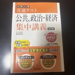 大学入学共通テスト 公共、政治・経済 集中講義 五訂版のサムネイル