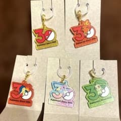 ポケチャーム　ポケモン 30周年記念 アクリルチャーム 5種セット