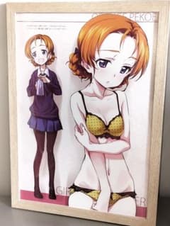 A4サイズ ガールズ＆パンツァー 聖グロリアーナ：オレンジペコ 額装