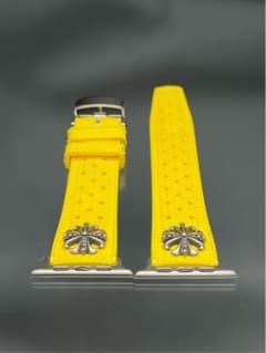 イエロー アップルウォッ ラバー ベルト Dバックル