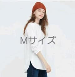 ユニクロ　スムースコットンシャツテールTのサムネイル